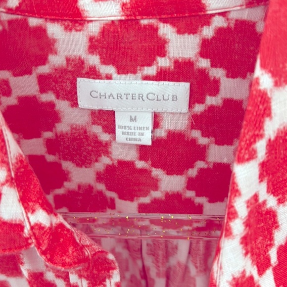Charter Club linen blouse - Picture 2 of 4